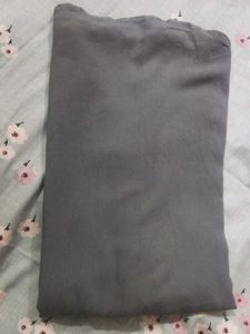 An elegant Collar Buttoned neck Grey Kurta