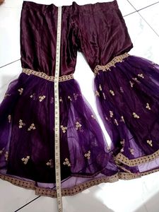 Price Drop ❗Gharara And Beautiful Round Shape Top
