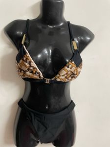 Women Front Open Bikini Set