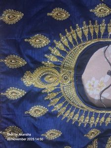 Embroidered Wedding Blue Blouse