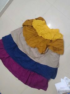 Tiered Skirt with Colorful Layers