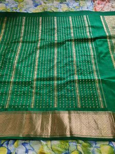 Emerald Green Silk Saree