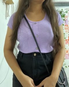 Cute Lavender Short Top