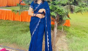 Blue Saree
