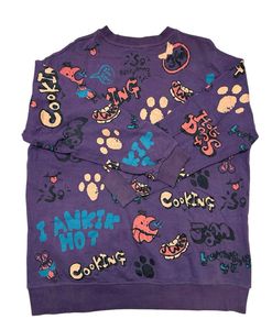 Graphic Print Crewneck Sweatshirt