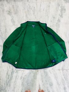Ralph Lauren Green Fleece Zip-Up Jacket