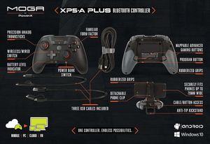 New MOGA XP5-A Plus Bluetooth Gaming Controller