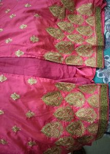 Pink Embroidered Indian Dress