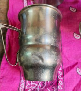 6 Stainless Stee Teal Mugs Used