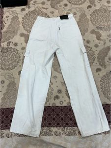 Straight White Trousers