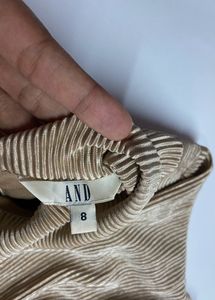Gold Party Wear Top With Stylish Sleeve