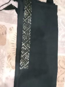 Black saree and stitch blouse with this newly sare