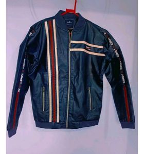 Synthetic Leather Jacket For Men