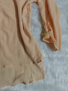 Peach High Low Top