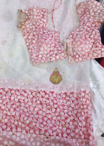 White Party Wear Saree
