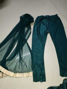 Emerald Green Ruffle Dress 2 To 4 Year Girl Cloth