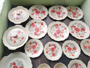 Dinner Set of 27 Pcs With 2 Serving Bowl Lid