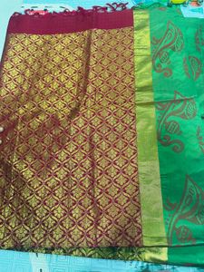 Saree With Embroidery Blouse