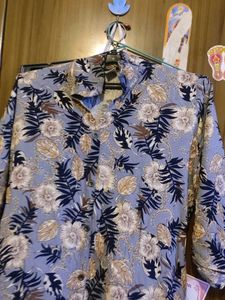 Floral Print Button-Down Coord Set