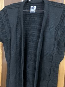 Front Side Open Half Sweater