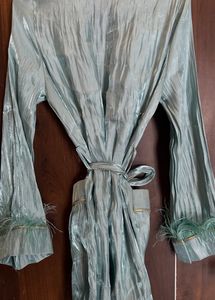 Turquoise And Gold Robe
