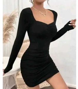 Black Bodycon Mini Dress