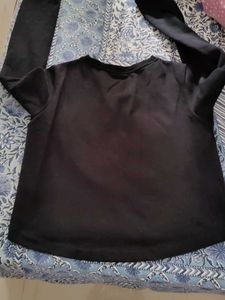 Black Veromoda 'J'aime le Weekend' Top