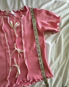 Korean Pink Bow Top