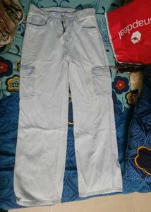 Light Blue Cargo Jeans