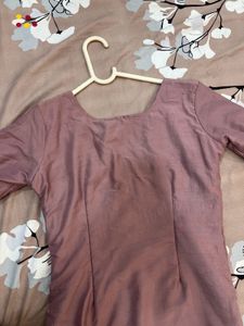 Lavender embroidered kurta
