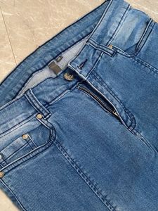 Westside Distressed Hem Skinny Jeans