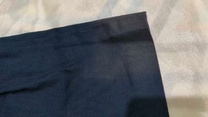 Navy Blue Pleated Mini Shorts