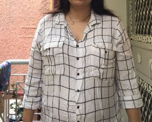 White Check Shirt