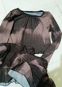 Sheer Brown Top