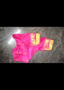 A Super Pink Occasional Wear With Stiched Blouse