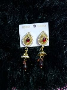 💥💥 GOLD & RED EARRING💥💥