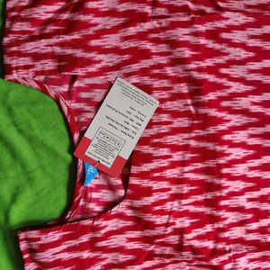 Pink Straight Printed Kurti / Kurta
