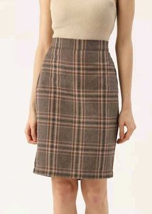 URBANIC Plaid Mini Skirt