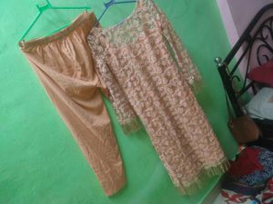 Elegant Peach Embroidered Salwar Kameez