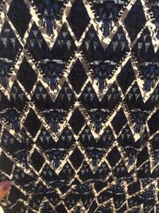 Printed Dark Blue Gown👗