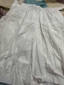 Pure White Short Skirt