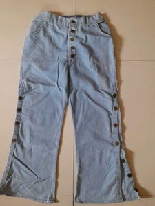 Jeans With Side Button slit.....💙