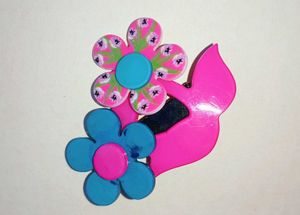 Floral Hair Clip And Claws