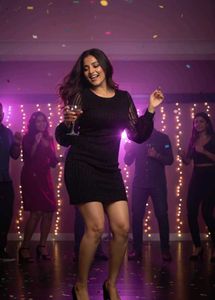 Elegant Black Sheer Sleeve Dress