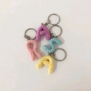 Crochet Initial Keychain
