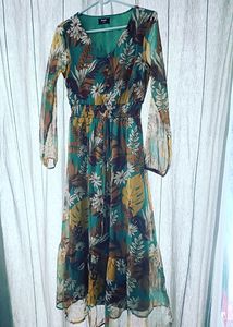 Multicolor Floral Freel Dress From max