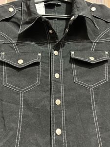 Black Denim Shortdress