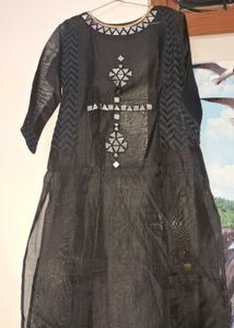 Mirror Work Party Wear Gown