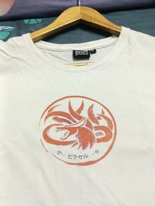 Naruto White Round Back Printed T-Shirt.