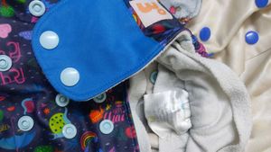 Two Super Bottoms Cloth Diaper With Pads